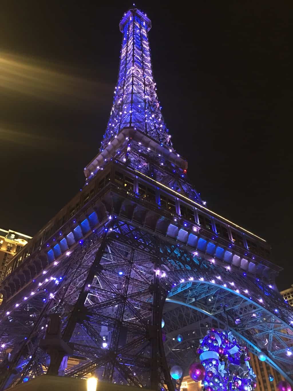 Night Shot of the Eiffel tower replica in The Parisian Macao