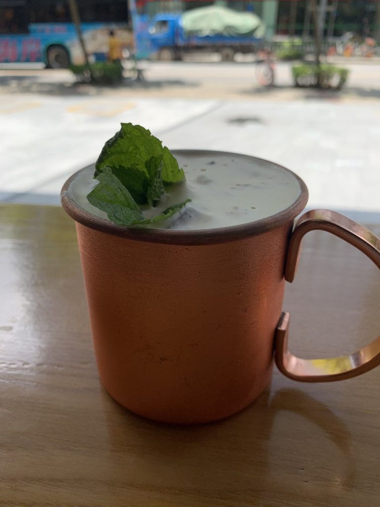 Mint Mojito cold brew coffee cocktail