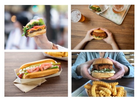 Shake Shack burgers and hot dogs