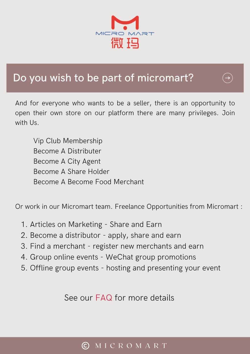 Micromart - Be a Part