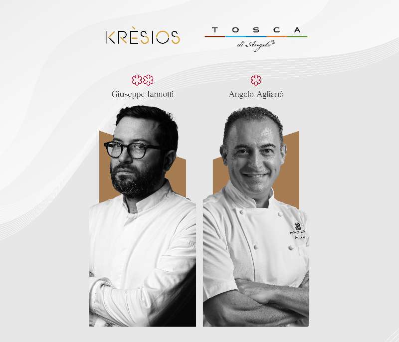 Featured image for “MICHELIN-Starred Tosca di Angelo at The Ritz-Carlton, Hong Kong Hosts Exclusive Four-Hands Dining Experience with Chef Giuseppe Iannotti of Krèsios”