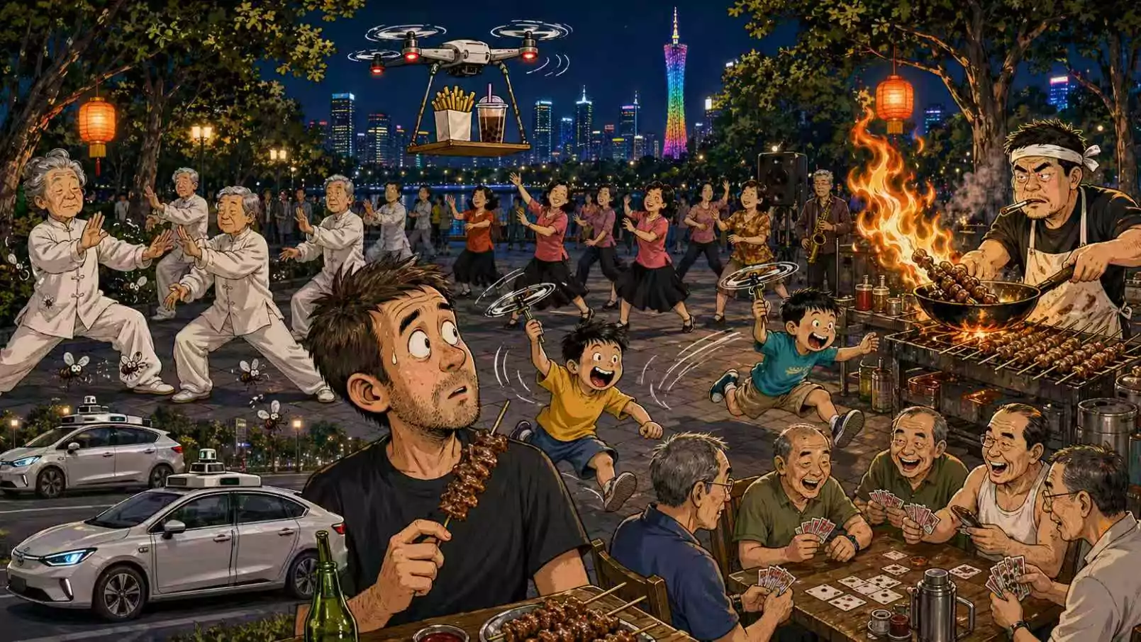 Featured image for “An Evening at the Park in Guangzhou: How Everything Glides into Place”